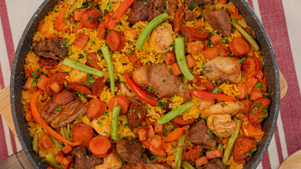 PAELLA DE CARNE – Consejo Mexicano de la Carne